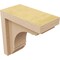 Ekena Millwork 3"W x 6"D x 6"H Classic Warren Rough Cedar Woodgrain TimberThane Corbel, Primed Tan CORUR03X06X06WARRCPR - alternate 2